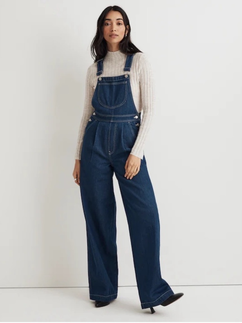 NWT Madewell Superwide-Leg Overalls Size 12